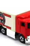 Loose Hot Wheels 1/64 Scale 1995 Hiway Hauler H.E.B. red/white BW's