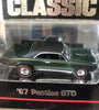 Hot Wheels Hills Excl Special Edition Classic 67 Pontiac GTO Dark Green w/RR's