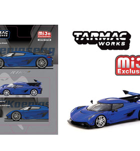 Tarmac Works 1:64 Koenigsegg Jesko Attack – Blue – Global64 – Mijo Exclusives