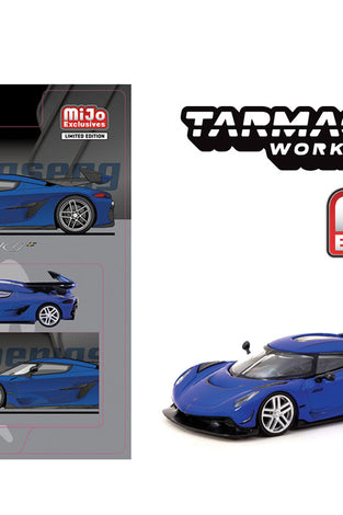 Tarmac Works 1:64 Koenigsegg Jesko Attack – Blue – Global64 – Mijo Exclusives