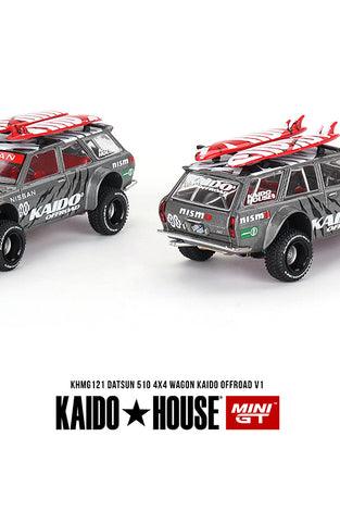 Kaido House x Mini GT 1:64 Datsun KAIDO 510 Wagon 4×4 Kaido Offroad V1