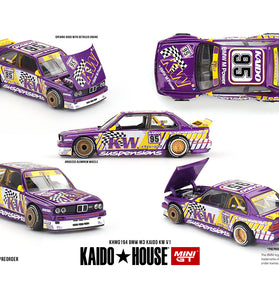 Kaido House x Mini GT 1:64 BMW M3 Kaido KW V1 – Purple