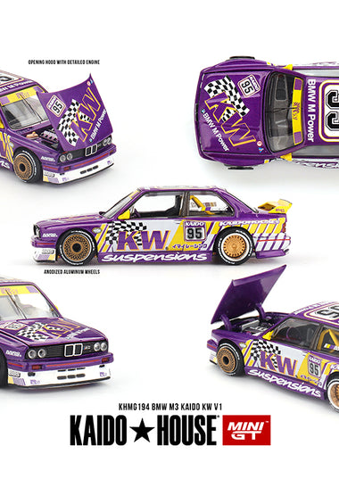 Kaido House x Mini GT 1:64 BMW M3 Kaido KW V1 – Purple