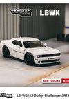 Tarmac Works White Dodge Challenger SRT Hellcat LBWK