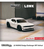 Tarmac Works White Dodge Challenger SRT Hellcat LBWK