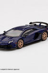 Mini GT 1:64 MiJo Exclusive Lamborghini Aventador SVJ Viola Aletheia #343