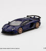 Mini GT 1:64 MiJo Exclusive Lamborghini Aventador SVJ Viola Aletheia #343