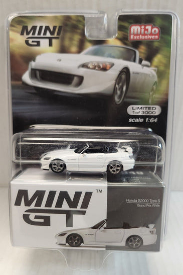 Mini GT MiJo Exclusive Honda S2000 Type S Grand Prix White