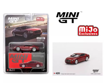 Mini GT 1:64 Bentley Continental GT Speed 2022 Candy Red #420