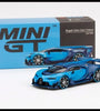 Mini GT Bugatti Vision Gran Turismo Light Blue #266 1:64