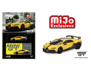 Mini GT 1:64 Bugatti Chiron Pur Sport #16 Yellow #428