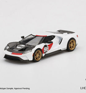 Mini GT 1:64 Ford GT 2021 #98 Heritage Edition (White) #313