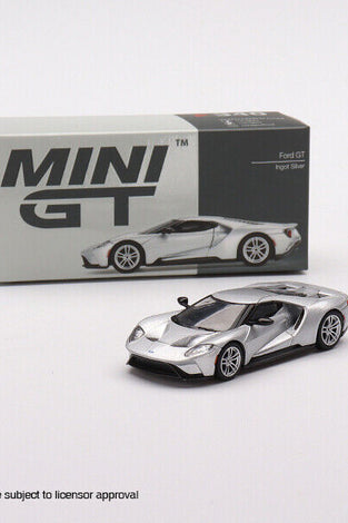 MINI GT #340 1/64 Ford GT Ingot Silver New LHD