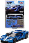 MINI GT MIJO EXCLUSIVE FORD GT LIQUID BLUE #249