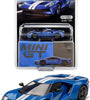 MINI GT MIJO EXCLUSIVE FORD GT LIQUID BLUE #249