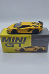 2023 Mini-GT 1:64 LHD LAMBORGHINI AVENTADOR SVJ New Giallo Orion #563