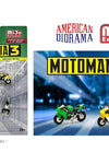 American Diorama 1:64 Moto Mania 3, Figure & Bike Set Diecast