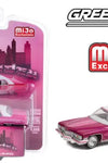 Greenlight 1:64 Lowrider 1973 Cadillac Coupe Deville – Pink w/ White Top