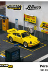 Tarmac Works x Schuco 1:64 Porsche 911 RSR 3.8 (Yellow)