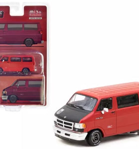 TARMAC WORKS Red Dodge Van