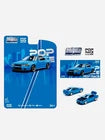 SKYLINE GT-R BNR32 RHD BLUE "ENIGMA EXCLUSIVE" 1/64 CAR BY POP RACE PR64-PRE009