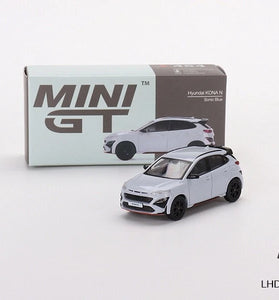 MINI GT 1:64 #454 Hyundai KONA N Sonic Blue