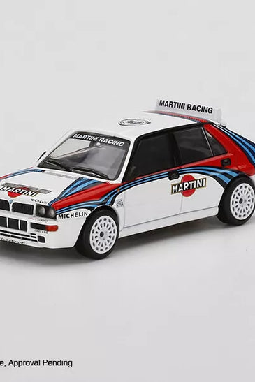 Mini GT 1:64 #300 Lancia Delta HF Integrale Evoluzione Martini Racing White