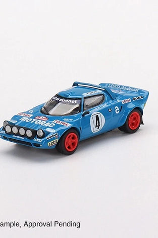 Mini GT 1:64 #504 Lancia Stratos HF #4 1979 Rally MonteCarlo Winner