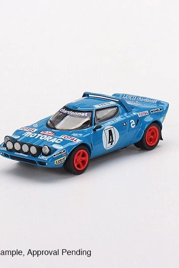 Mini GT 1:64 #504 Lancia Stratos HF #4 1979 Rally MonteCarlo Winner