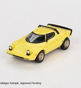 Mini GT 1:64 #771 Lancia Stratos HF Stradale Giallo Fly Yellow