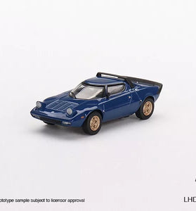 Mini GT 1:64 #411 Lancia Stratos HF Stradale Bleu Vincennes