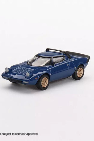 Mini GT 1:64 #411 Lancia Stratos HF Stradale Bleu Vincennes