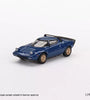 Mini GT 1:64 #411 Lancia Stratos HF Stradale Bleu Vincennes