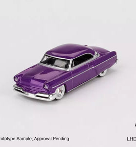 Mini GT 1:64 Lincoln Capri Hot Rod 1954 Purple Metallic