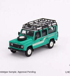 Mini GT 1:64 Land Rover Defender 110 1985 County Station Wagon Trident