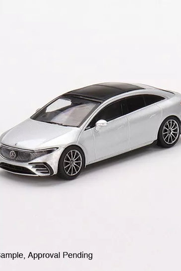 Mini GT 1:64 #508 Mercedes-Benz EQS 580 4MATIC Silver Metallic
