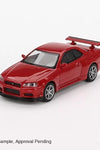 Mini GT 1:64 #796 Nissan GT-R (R34) V-Spec Active Red