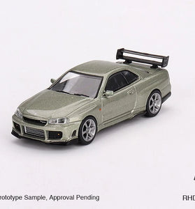 Mini GT 1:64 #697 Nissan GT-R (R34) Tommykaira R-z Millenium Jade