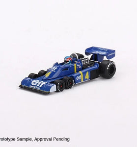 Mini GT 1:64 #584 Tyrrell P34 #4 Patrick Depailler 1976 Swedish GP 2nd Place