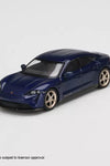 Mini GT 1:64 #339 Porsche Taycan Turbo S Gentian Blue Metallic