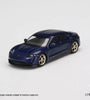 Mini GT 1:64 #339 Porsche Taycan Turbo S Gentian Blue Metallic