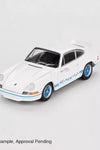 Mini GT 1:64 #715 Porsche 911 Carrera RS 2.7 Grand Prix White with Blue Livery