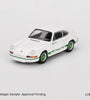 Mini GT 1:64 #801 Porsche 911 Carrera RS 2.7 Grand Prix White with Green Livery