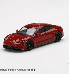 MINI GT 1:64 #289 RED PORSCHE TAYCAN TURBO S