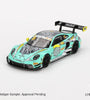 Mini GT 1:64 #804 Porsche 911 GT3 R #28 HubAuto Racing 2023 Macau Grand Prix