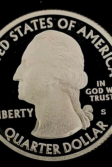 2012-S SILVER PROOF WASHINGTON ACADIA STATE PARK QUARTER