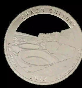 2012-S SILVER PROOF WASHINGTON ACADIA STATE PARK QUARTER