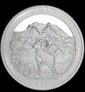 2012-S SILVER PROOF WASHINGTON DENALI STATE PARK QUARTER