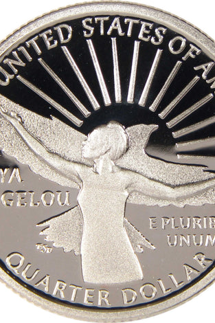 2022-S SILVER PROOF WASHINGTON MAYA ANGELOU QUARTER