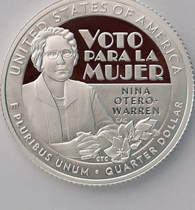 2022-S SILVER PROOF WASHINGTON NINA-OTERO WARREN QUARTER